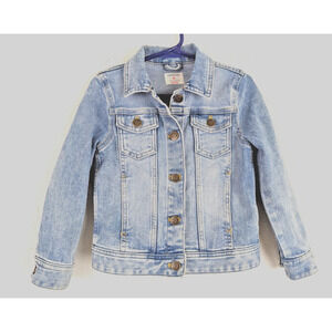 Crew Cuts by J.Crew sz XS 4-5 Denim Jacket light blue jean stretchy 3156